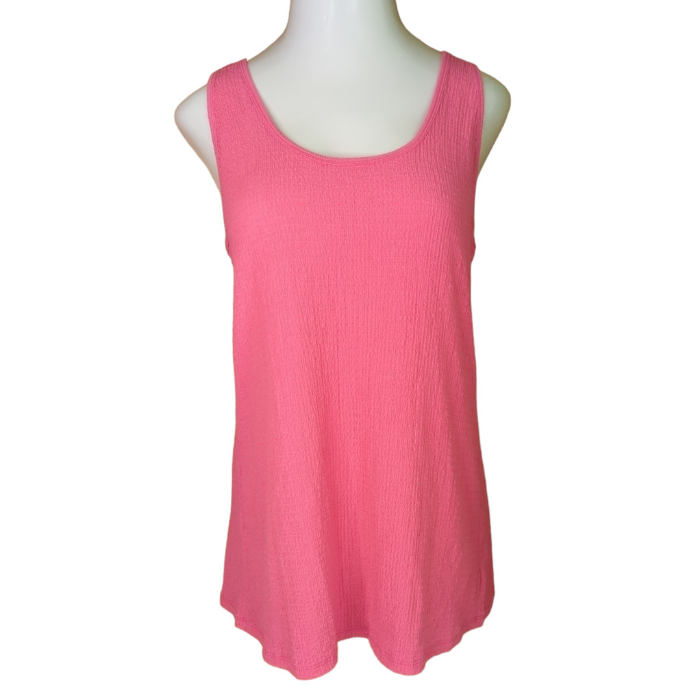TORRID Hot Pink Textured Tank Top Wide Straps Scoop Neck Plus 3X